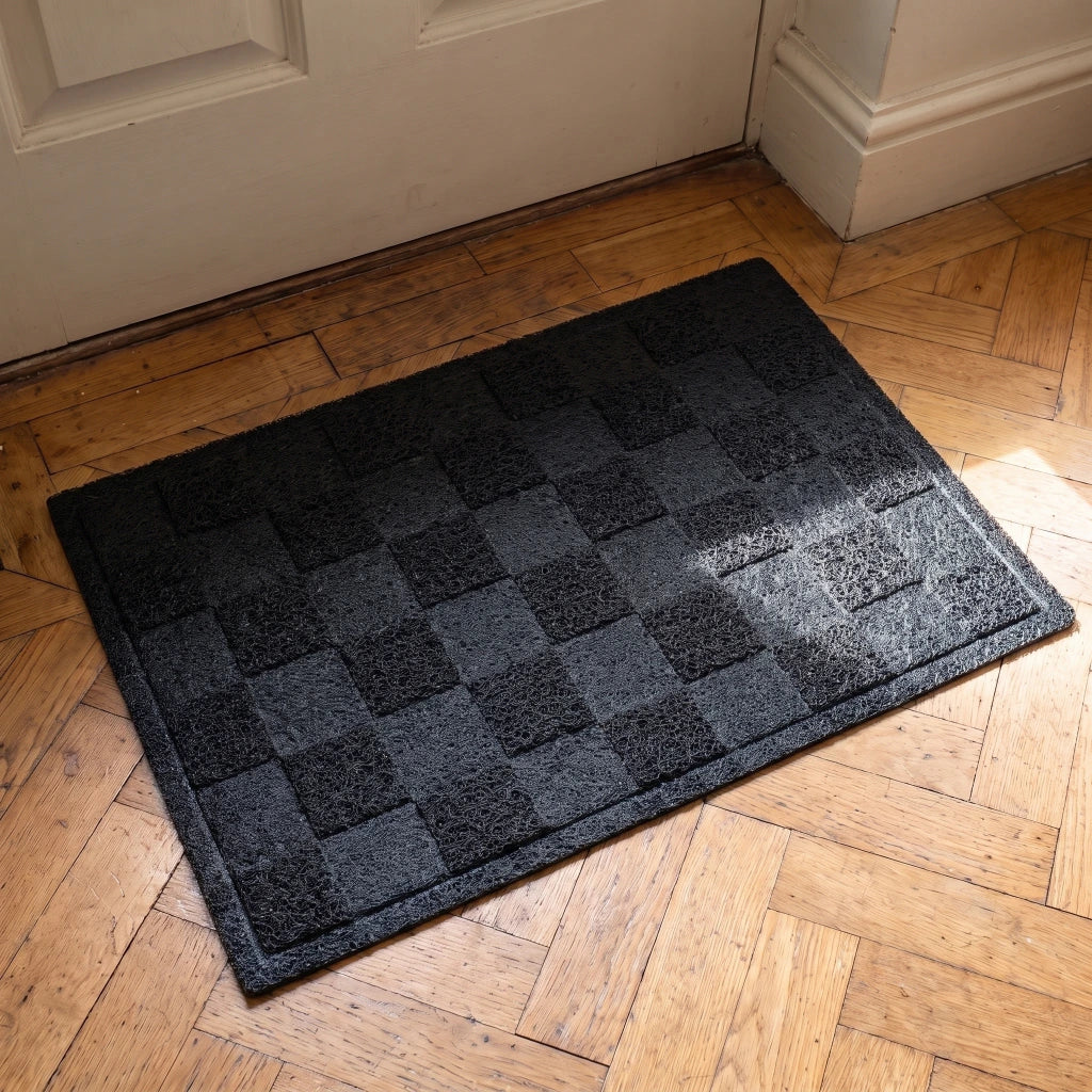 Alfombra felpudo cuadrillé ajedrez