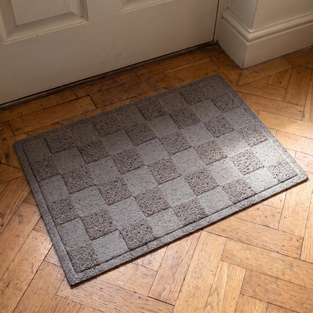 Alfombra felpudo cuadrillé ajedrez
