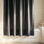 Cortina de baño peva con protector y 12 ganchos