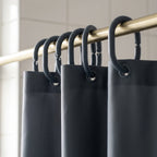Cortina de baño peva con protector y 12 ganchos