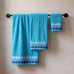 Set x 3 toallas y toallón premium 80% algodón MENUCHA
