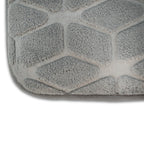 Alfombra de baño cubo 3d gris