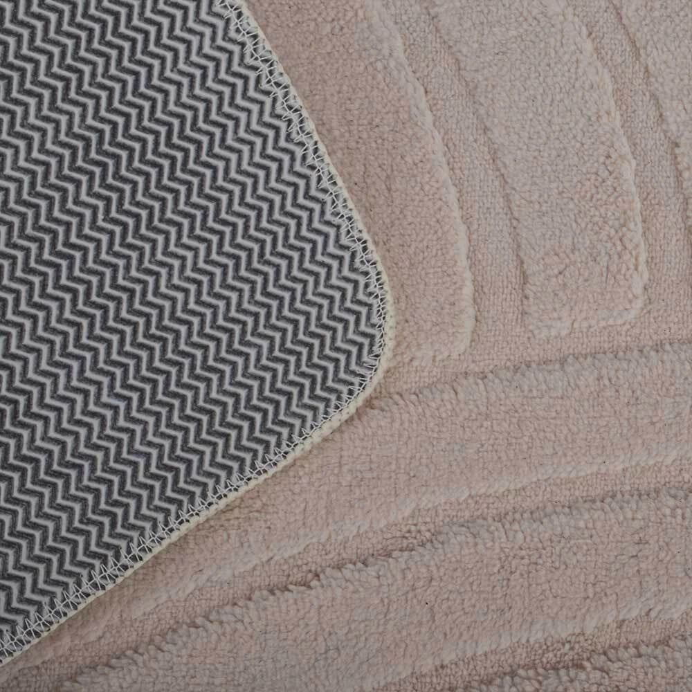 Alfombra de baño ondas natural
