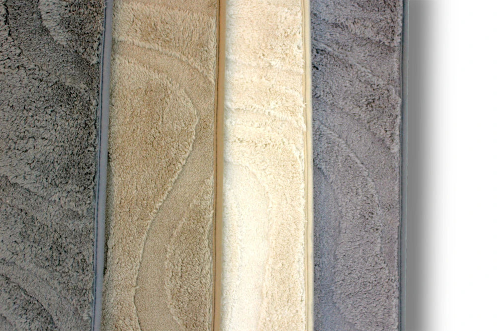 Alfombra baño ondas con relieve
