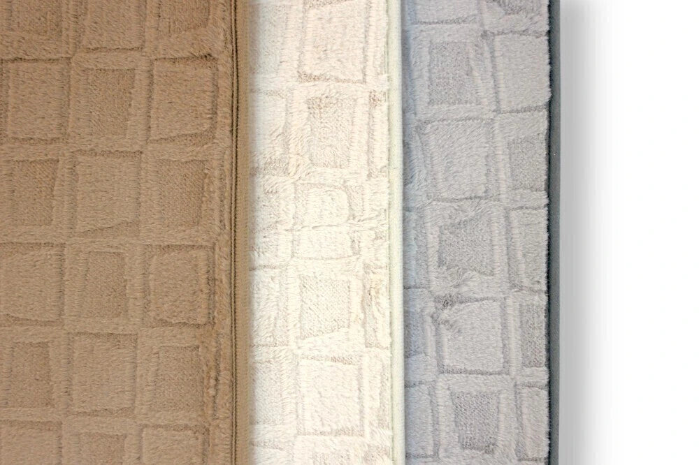 Alfombra baño cuadrados con relieve