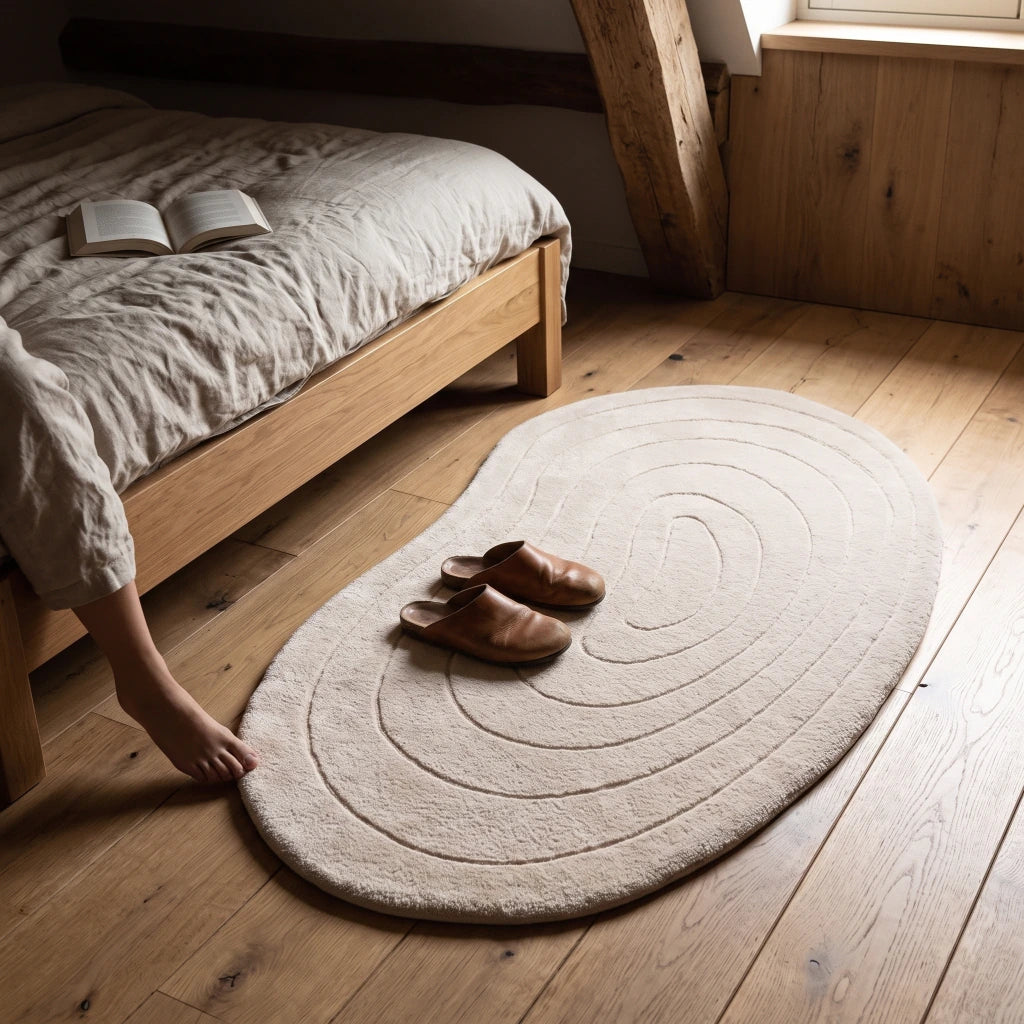 Alfombra peluchito diseño ameba