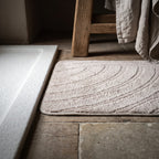 Alfombra de baño ondas natural