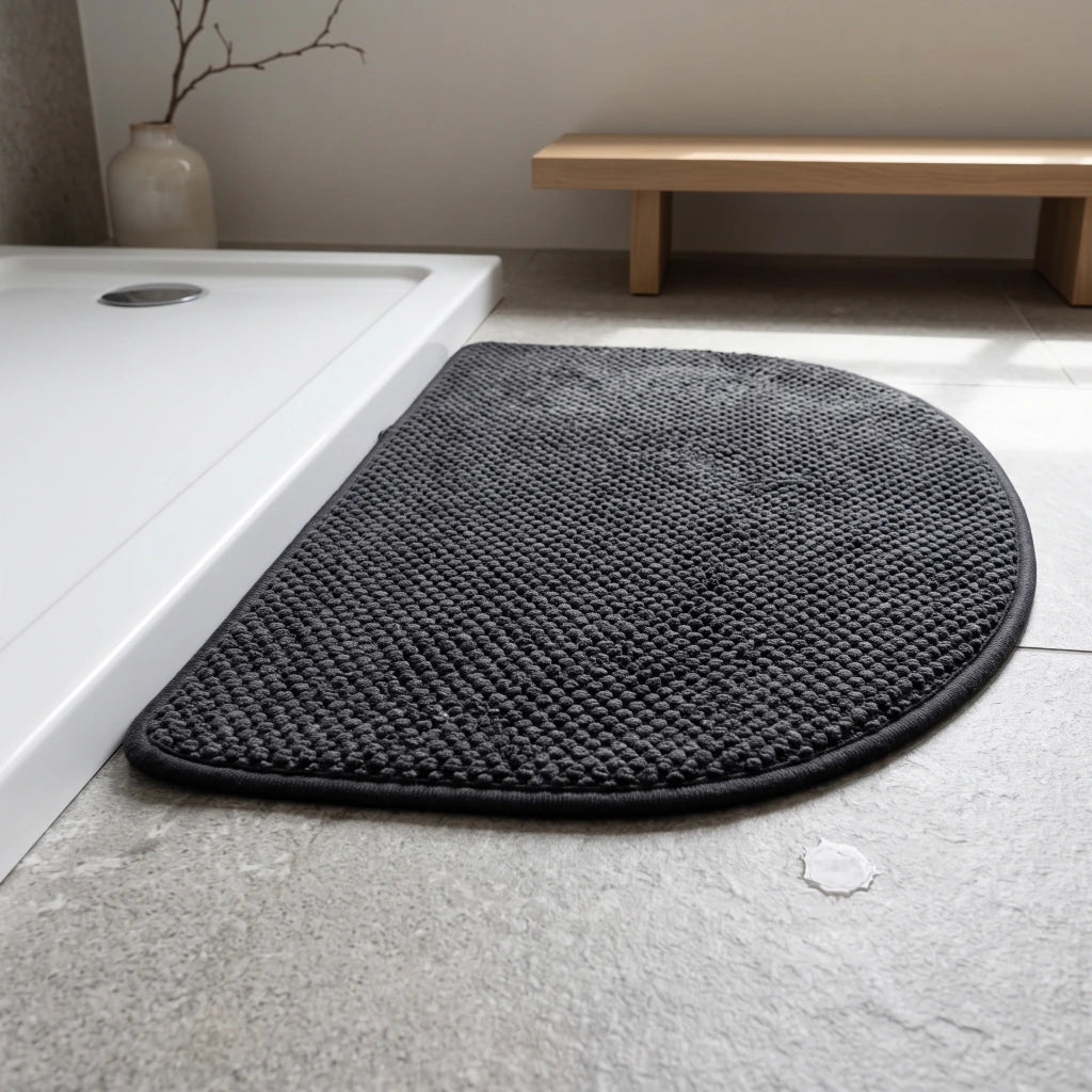 Alfombra de baño semicircular nuditos