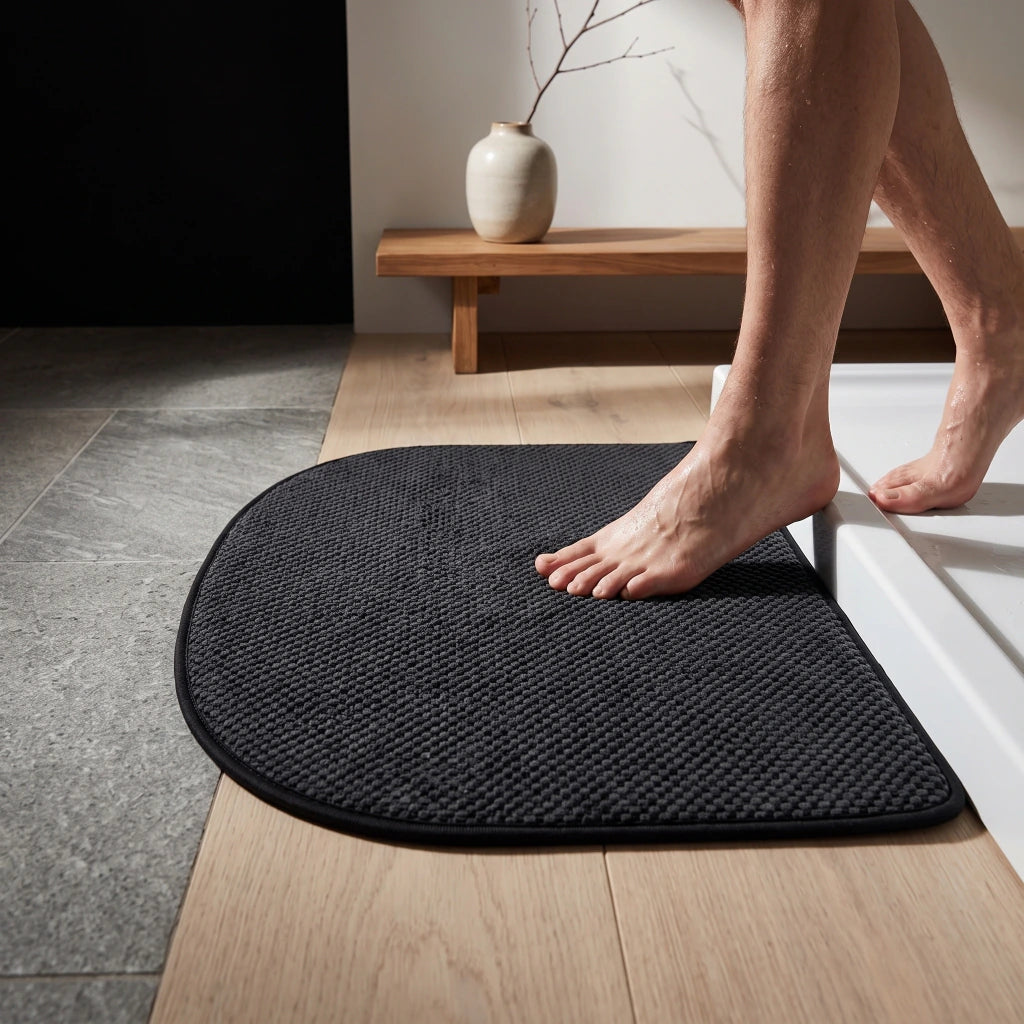 Alfombra de baño semicircular nuditos