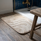 Alfombra baño ondas con relieve