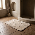 Alfombra baño figuras geométricas