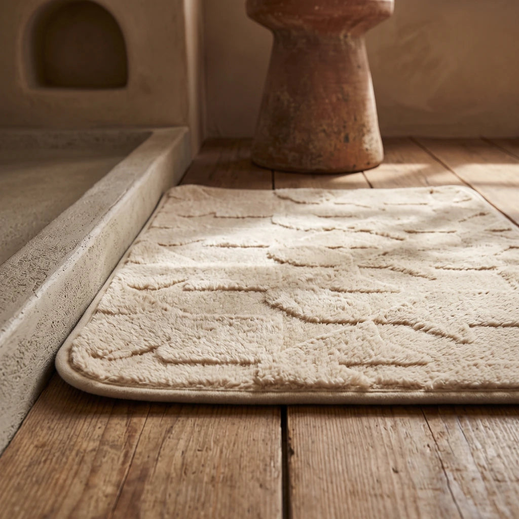 Alfombra baño figuras geométricas