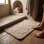Alfombra baño figuras geométricas