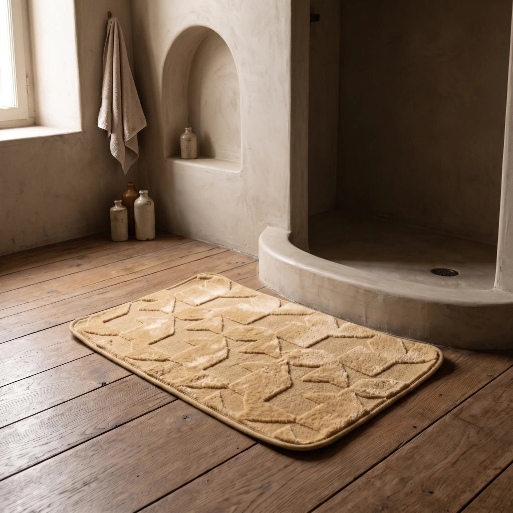 Alfombra baño figuras geométricas