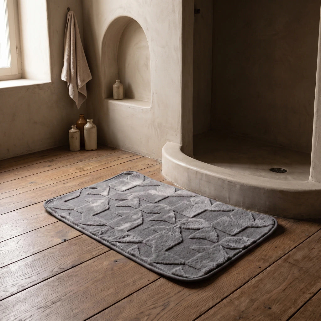 Alfombra baño figuras geométricas