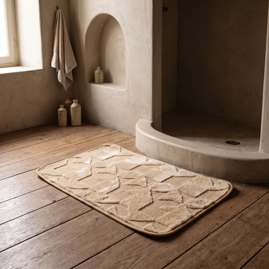 Alfombra baño figuras geométricas