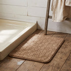 Alfombra baño cuadrados con relieve
