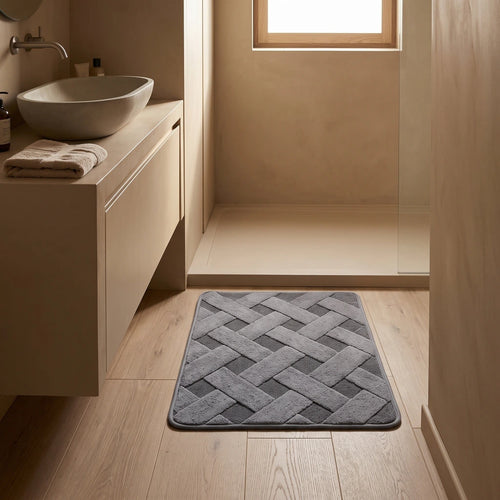Alfombra de baño bastones cruzados