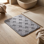 Alfombra de baño bastones cruzados