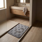 Alfombra de baño bastones cruzados