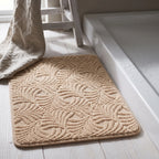 Alfombra de baño plumas con relieve