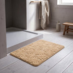 Alfombra de baño plumas con relieve