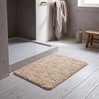 Alfombra de baño plumas con relieve