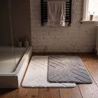 Alfombra de baño barro de diatomea diagonales