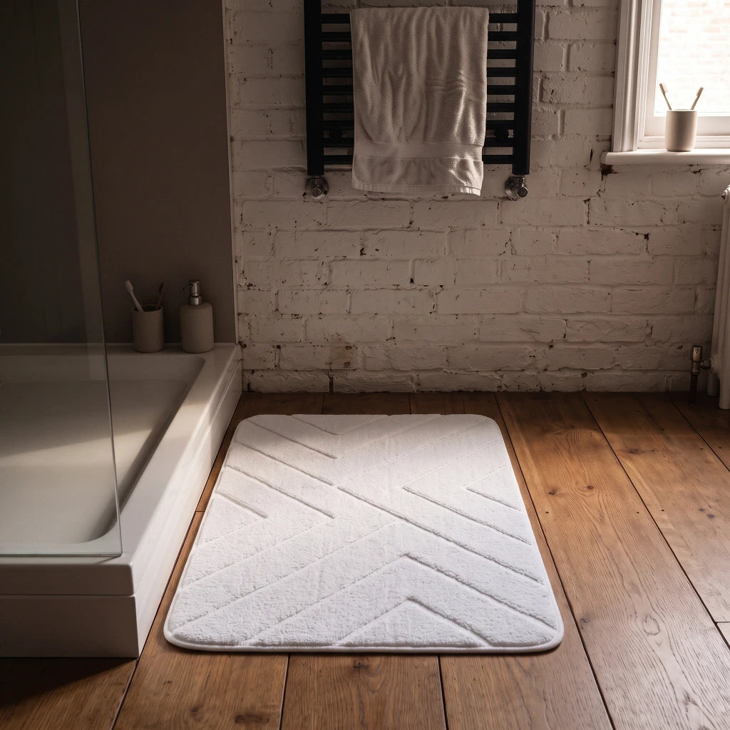 Alfombra de baño barro de diatomea diagonales
