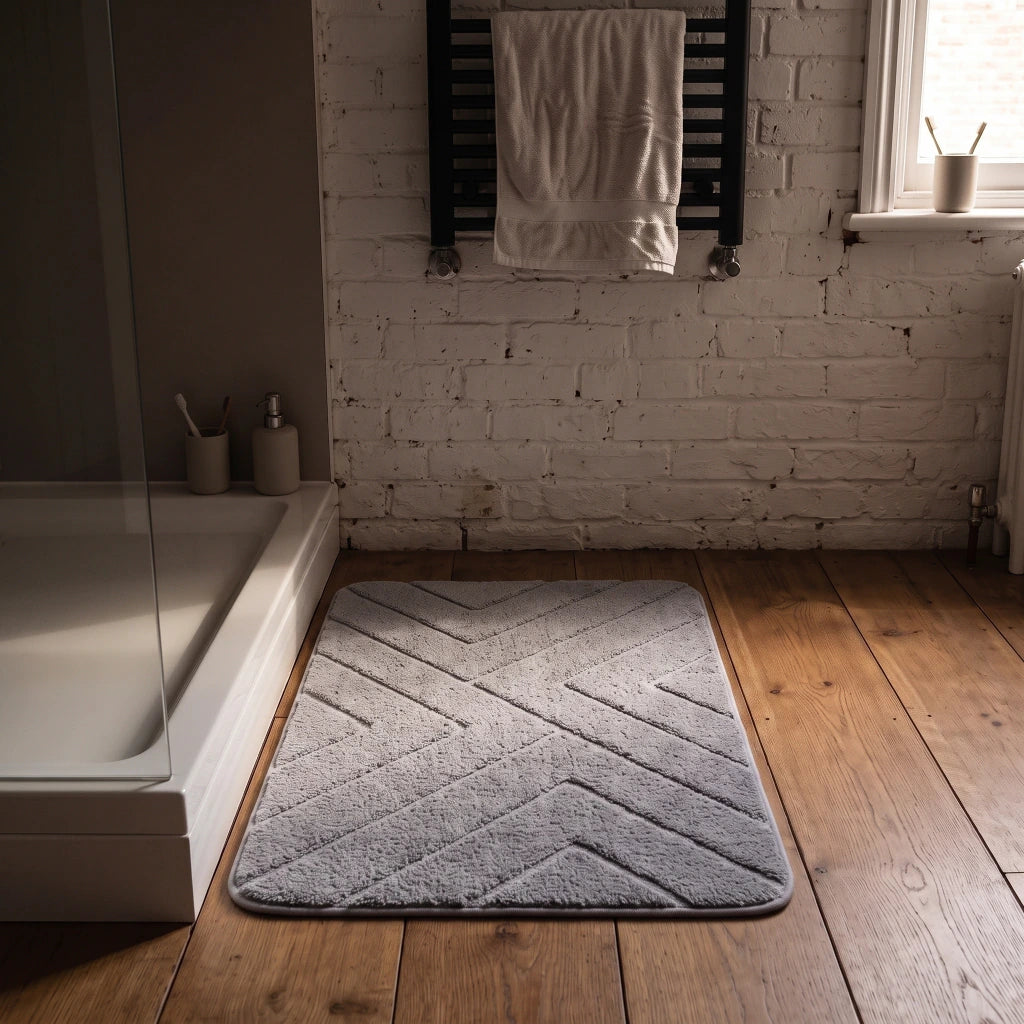 Alfombra de baño barro de diatomea diagonales