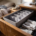 Organizador rayado gris