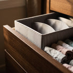 Organizador rayado gris