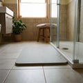 Alfombra baño de barro de diatomea gris oscuro