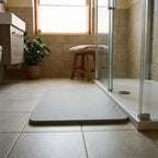 Alfombra baño de barro de diatomea gris oscuro