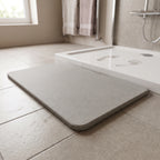 Alfombra baño de barro de diatomea gris oscuro
