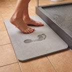 Alfombra baño de barro de diatomea gris oscuro