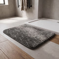 Alfombra de baño cubo 3d gris