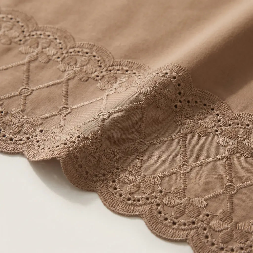 Juego de sábanas con broderie PARIS