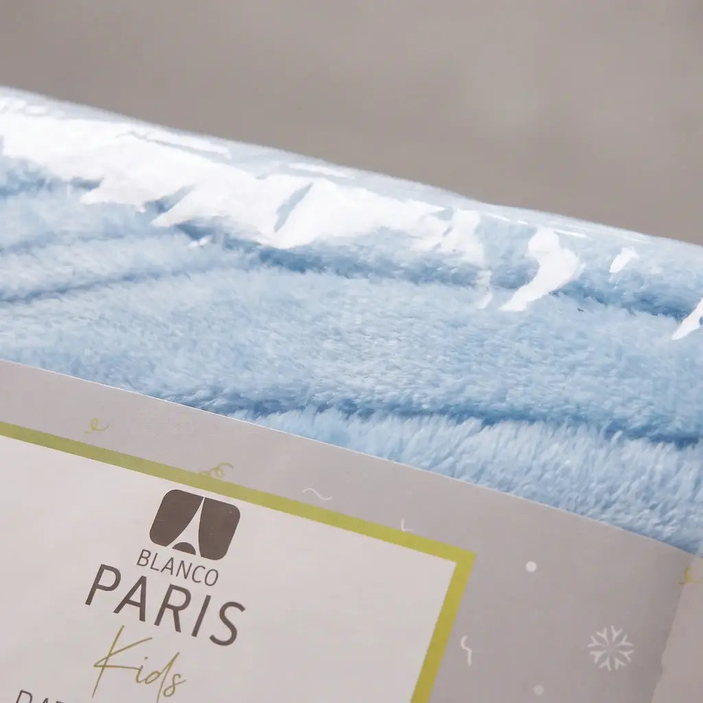 Bata de baño niños flannel blanco parís