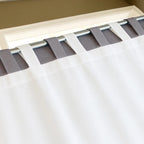 2 en 1 cortina ambiente lino blackout + cortina voile