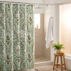 Cortina de baño de tela teflón estampado IMPERIAL