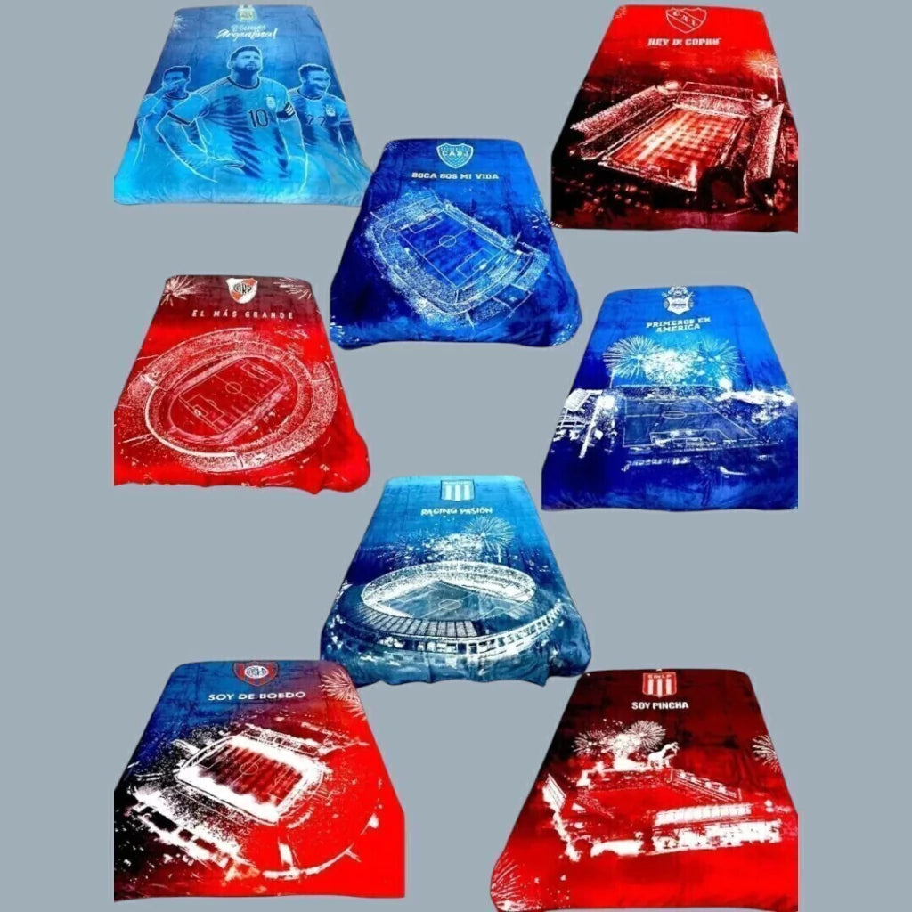 Manta mágica luminosa de fútbol 1 plaza y 1/2