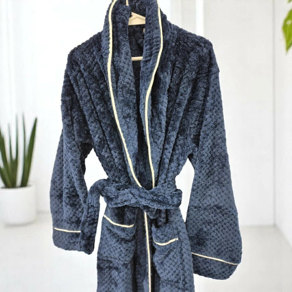 Bata CAMPOMAYO flannel jacquard con embozo