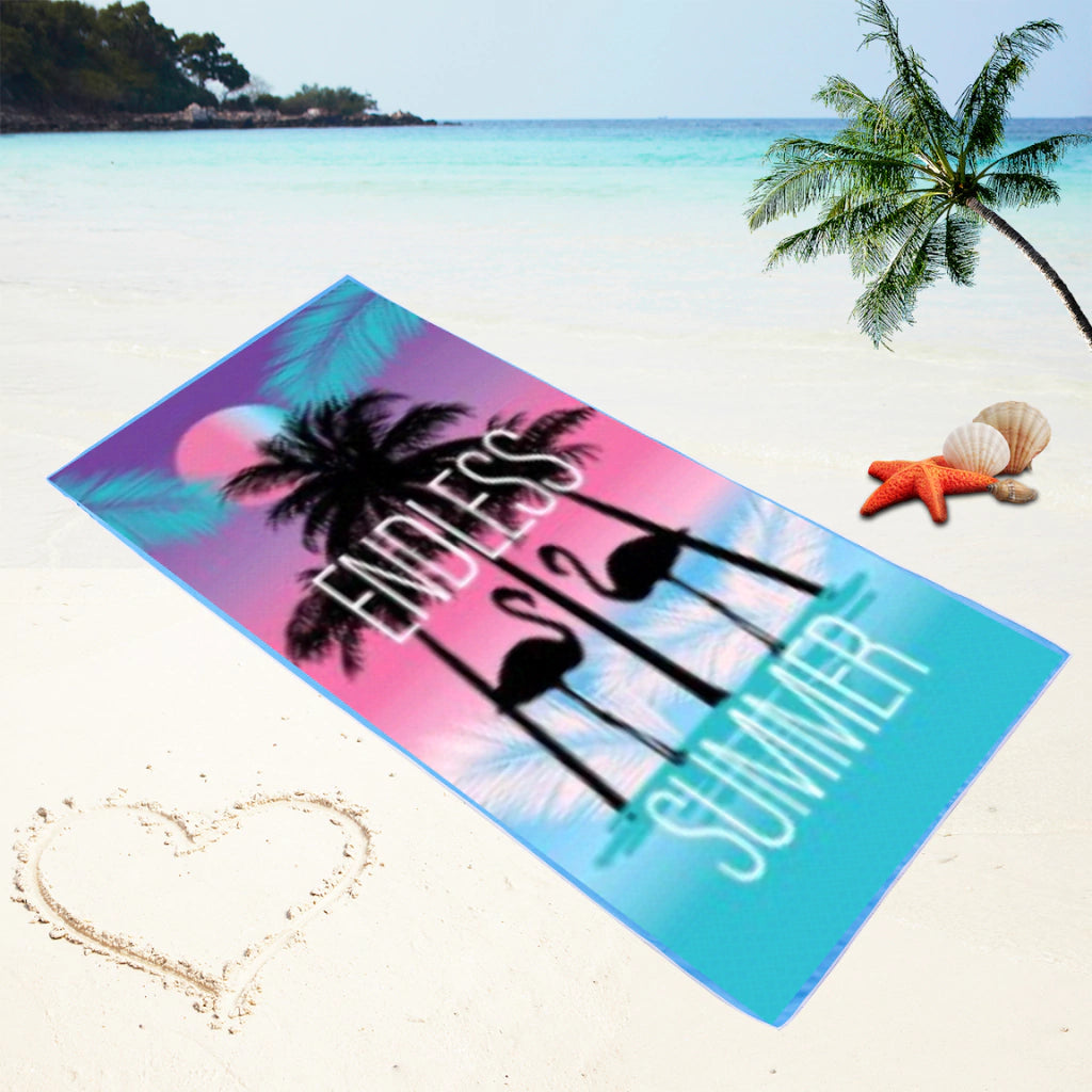 Toallón playero estampado 100% algodón love & home