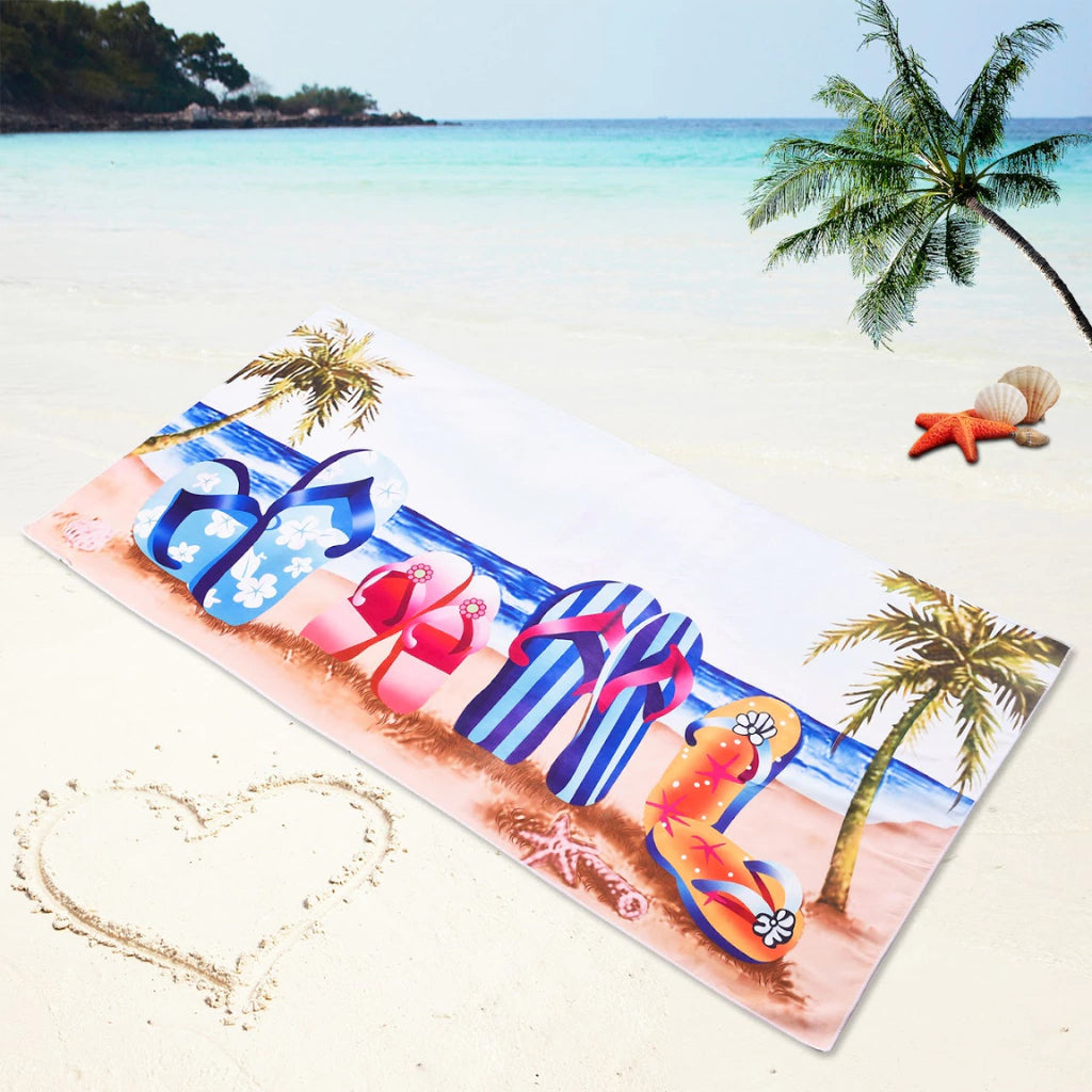 Toallón playero estampado 100% algodón love & home
