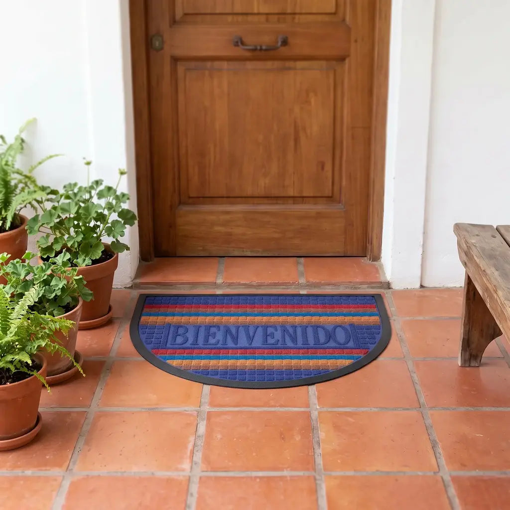 Alfombra felpudo semicircular bienvenido PARIS