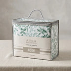 Juego de sábanas 400 hilos estampado AURA BLANCO