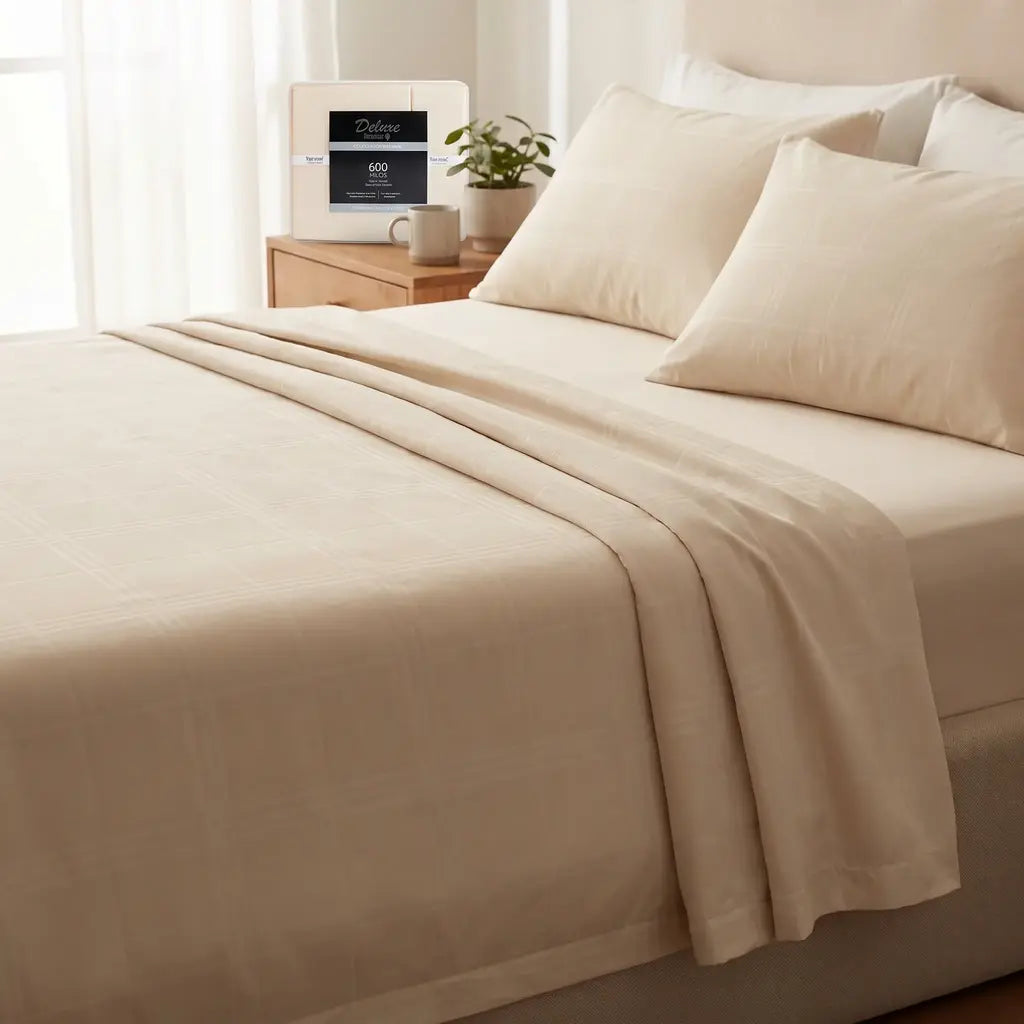 Juego de sábanas linea deluxe 600 hilos TERRENAL