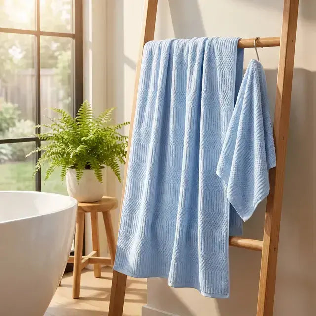 Juego de toalla y toallón coral fleece x 3