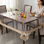 Mantel protector transparente con guarda